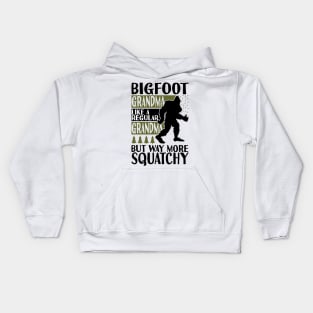 Bigfoot Grandma Kids Hoodie